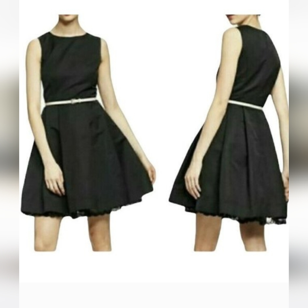 Jason Wu Target 20th Anniversary Black A Line Cocktail Belted Dress XSmall